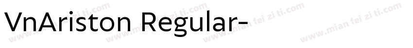 VnAriston Regular字体转换